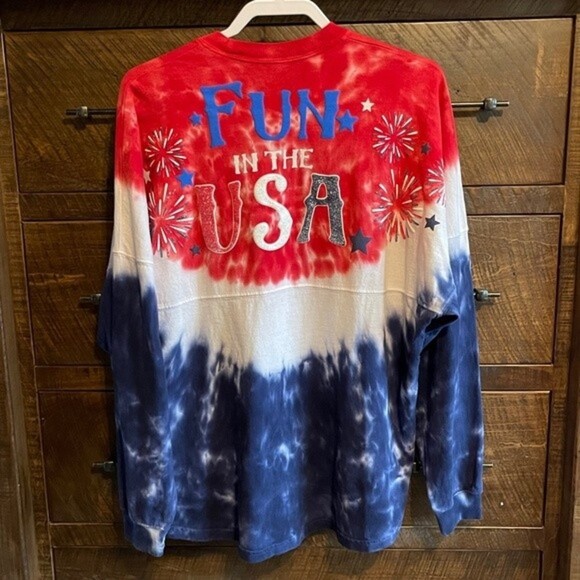 Walt Disney World USA Epcot Spirit Jersey Size Medium *RARE* 4th of July Themed - Picture 2 of 12